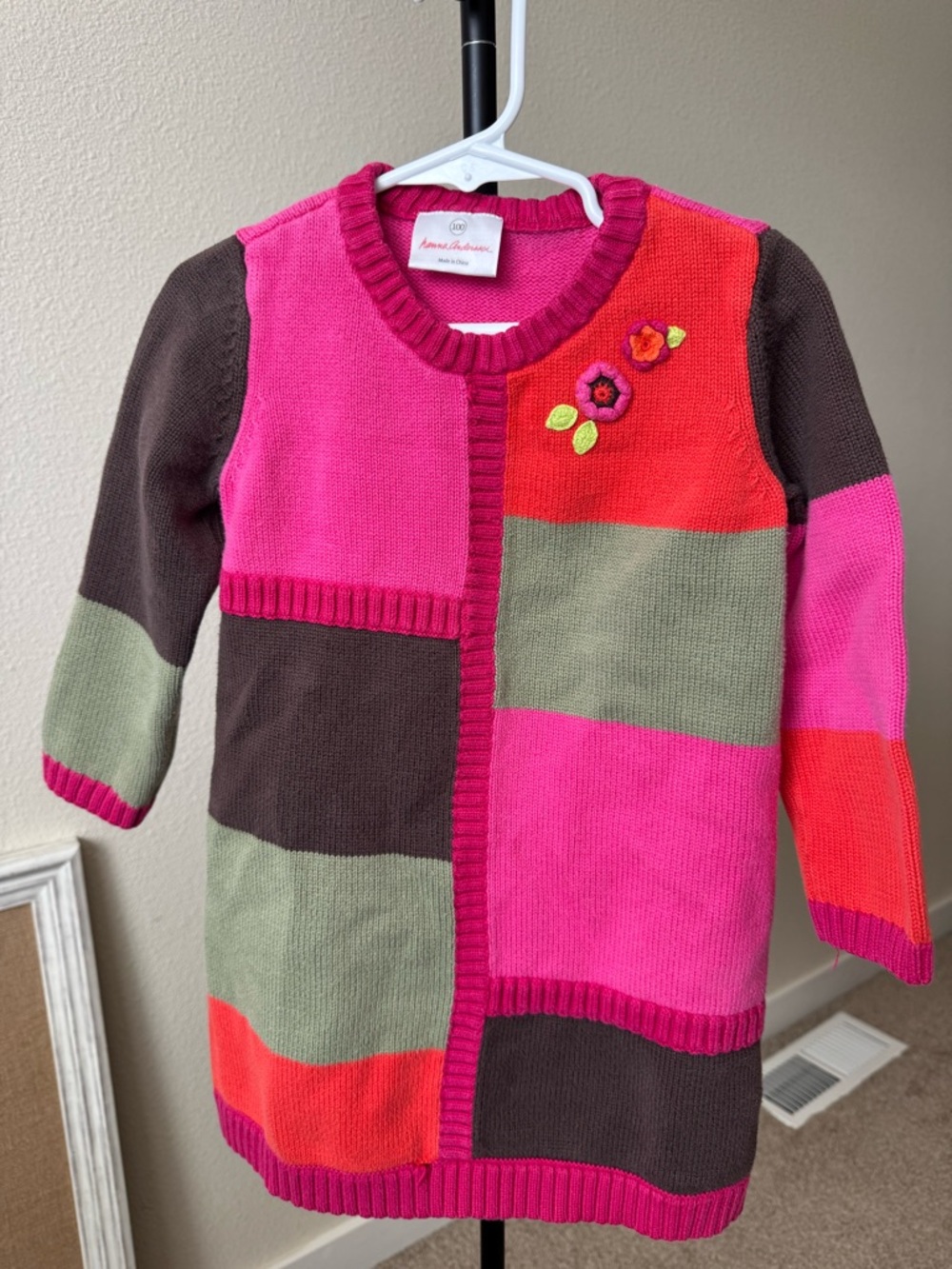 Hanna Andersson Colorblock Knit Dress